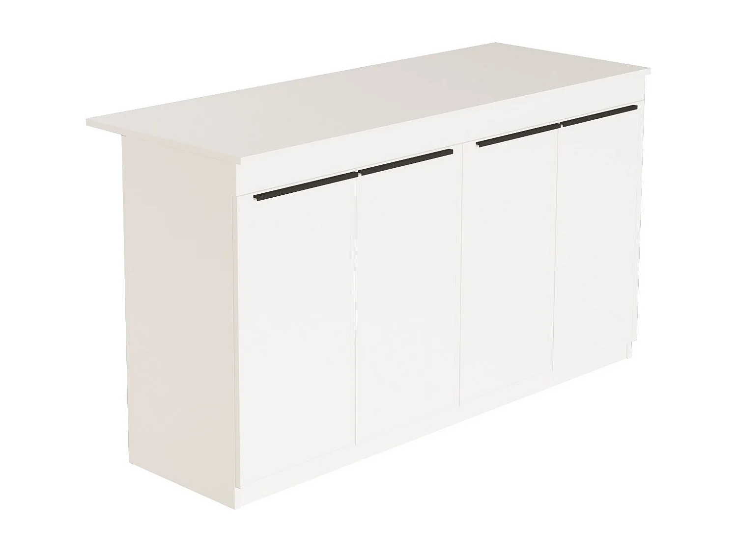 Table de cuisine en bois "Lark" - 160 x 60 x 90 cm - Blanc