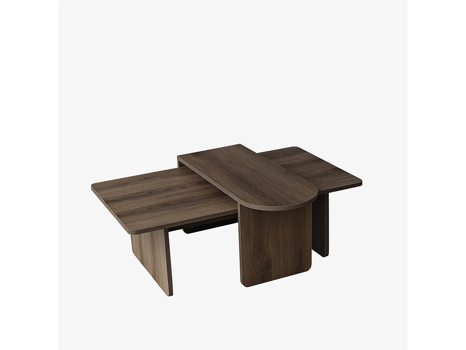 Couchtisch-Set aus Holz "Paris" 105 x 60 x 35 cm - Bronze