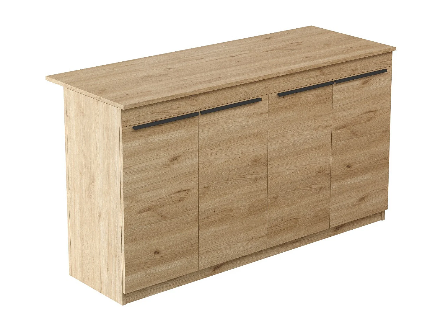 Table de cuisine en bois "Lark" - 160 x 60 x 90 cm - Marron