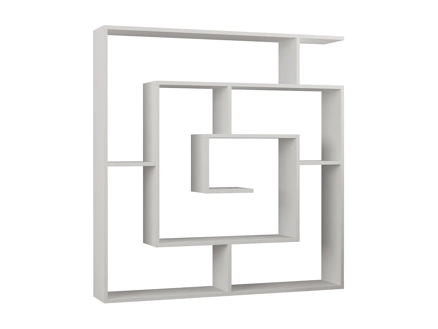 Bibliothèque en bois "Labirent" - 125 x 22 x 129 cm - Blanc