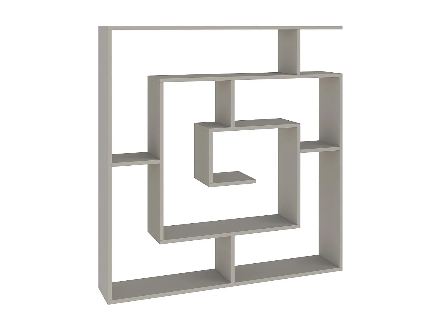 Moderne Houten Boekenkast "Labirent" - 125 x 22 x 129 cm - Grijs