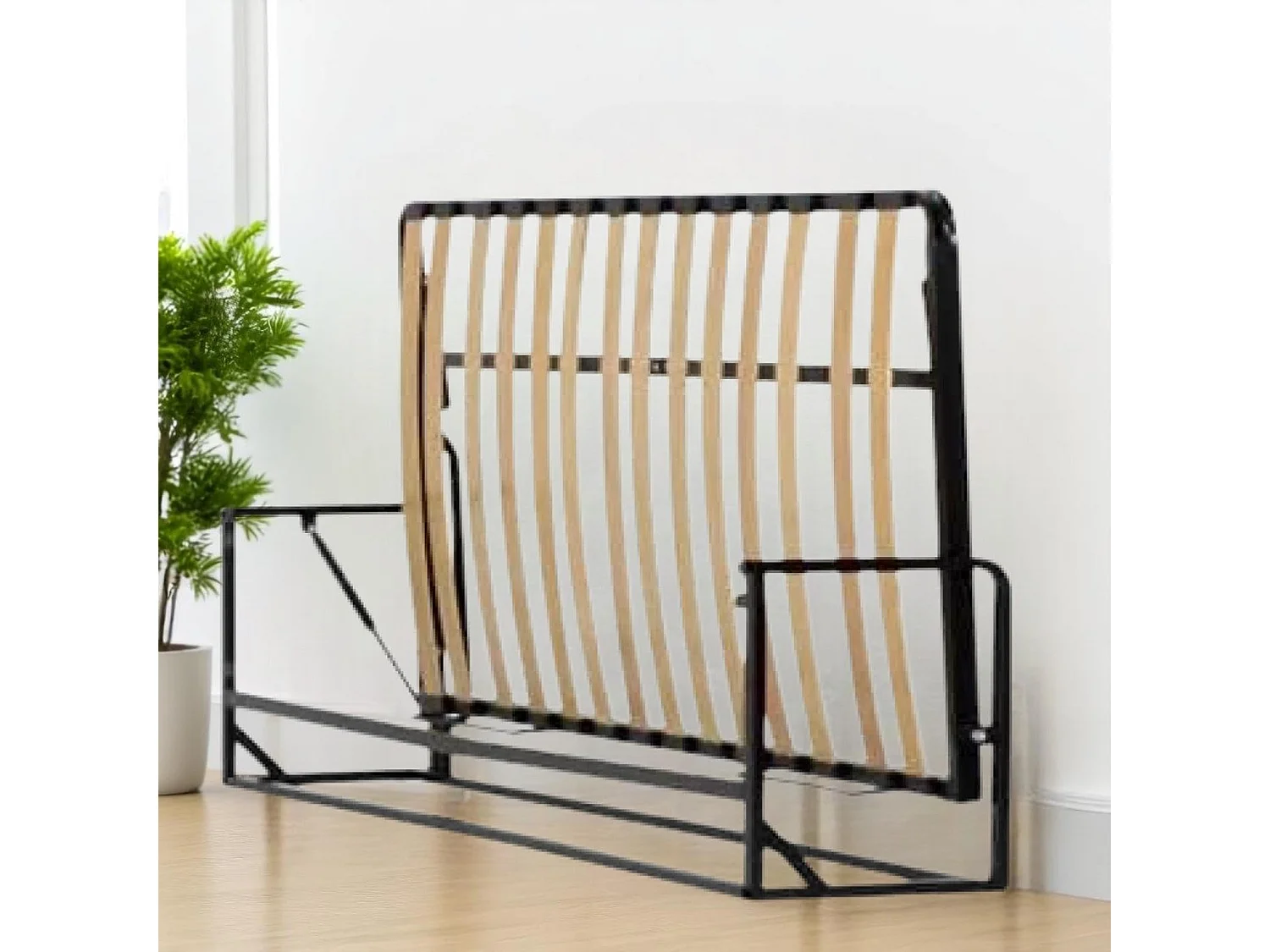 Wallbedking - Lit escamotable - Lit simple - 190x90 cm - Horizontal - Classic