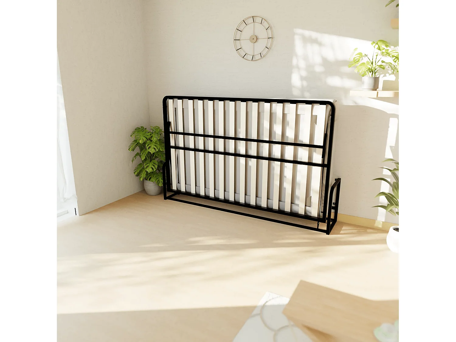 Wallbedking - Lit escamotable - Lit simple - 190x120 cm - Horizontal - Classic