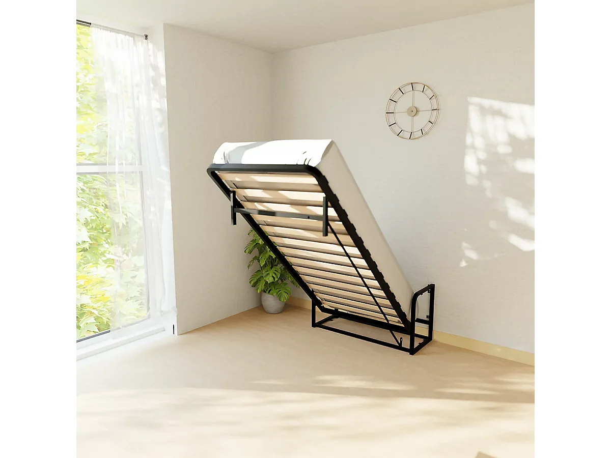 Wallbedking - Lit escamotable - Lit simple - 90x200 cm - Vertical - Classic