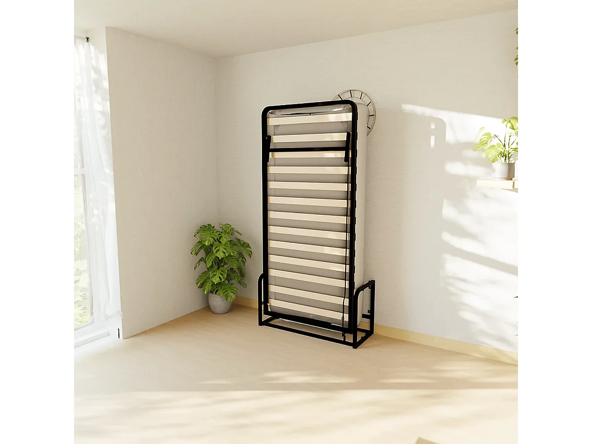 Wallbedking - Lit escamotable - Lit simple - 90x200 cm - Vertical - Classic