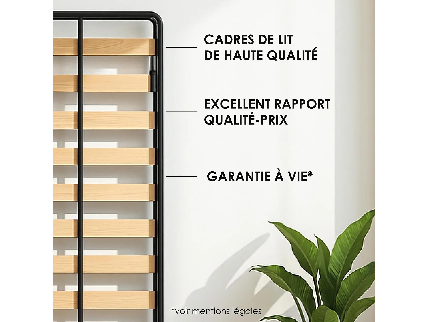 Wallbedking - Lit escamotable - Lit simple - 90x200 cm - Vertical - Classic