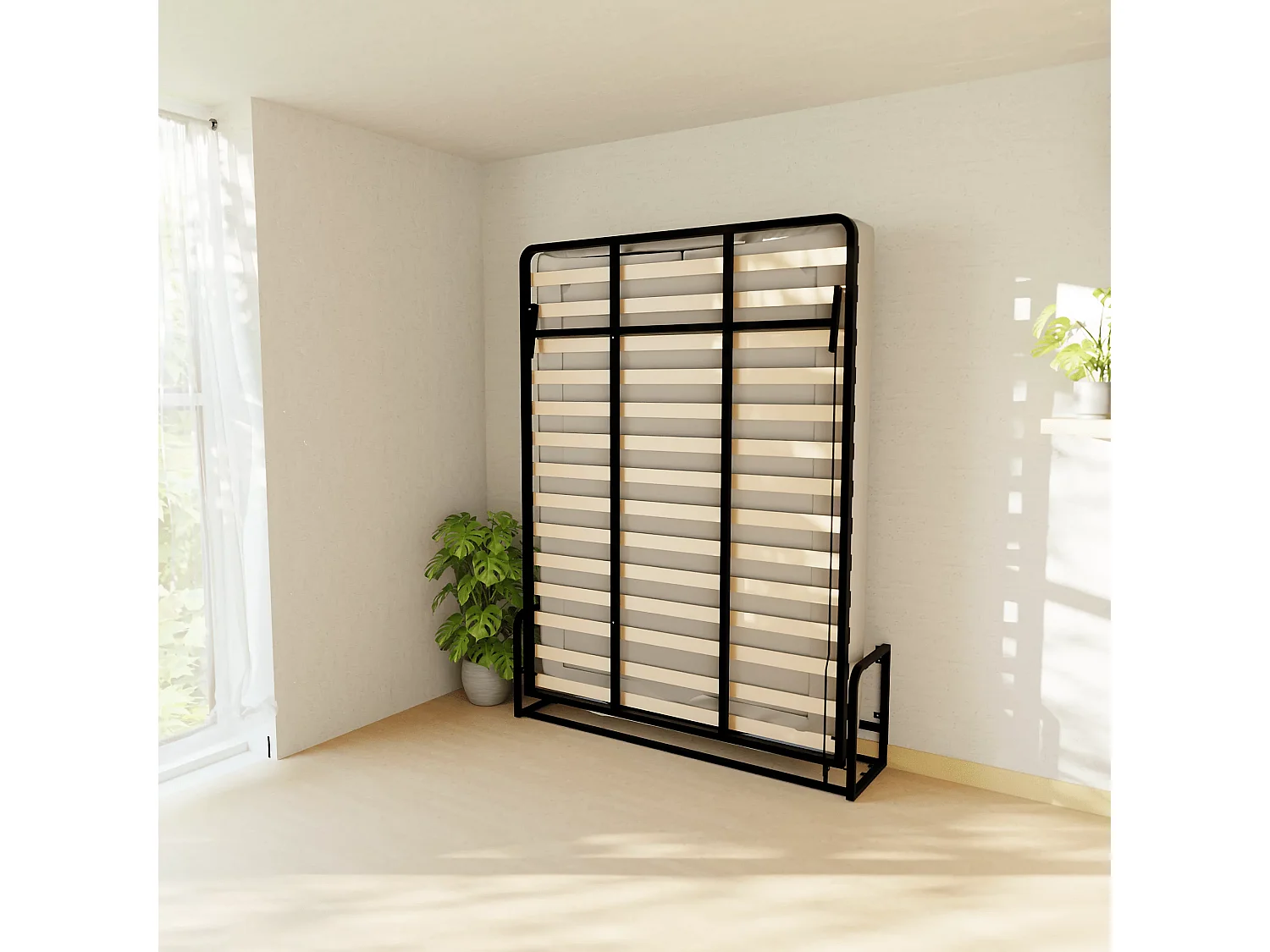 Wallbedking - Lit escamotable - Lit double - 140x190 cm - Vertical - Classic