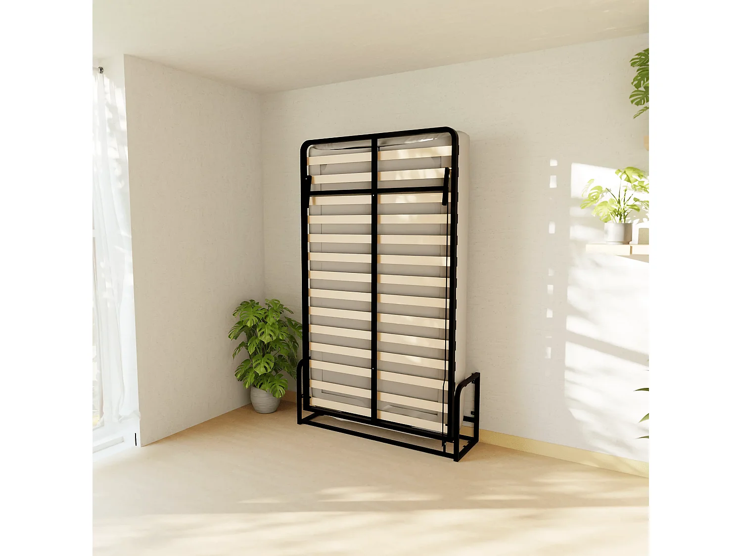 Wallbedking - Lit escamotable - Lit simple - 120x200 cm - Vertical - Classic