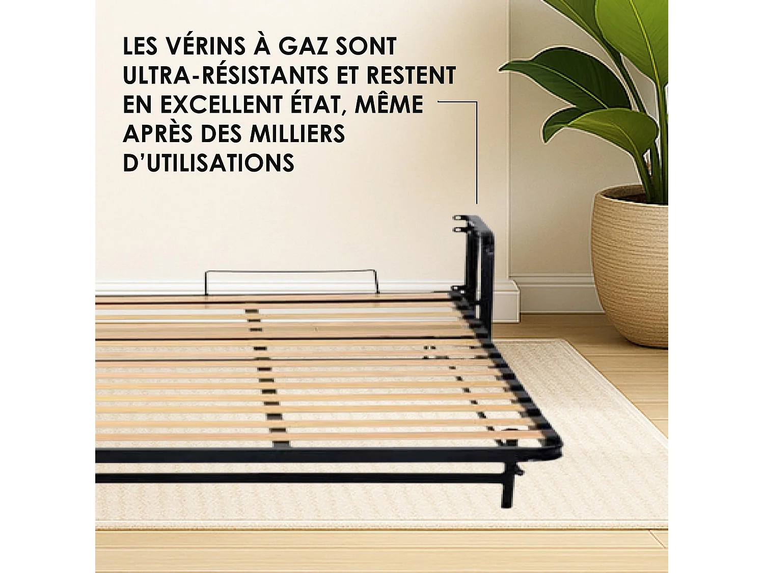 Wallbedking - Lit escamotable - Lit simple - 76x190 cm - Vertical - Classic