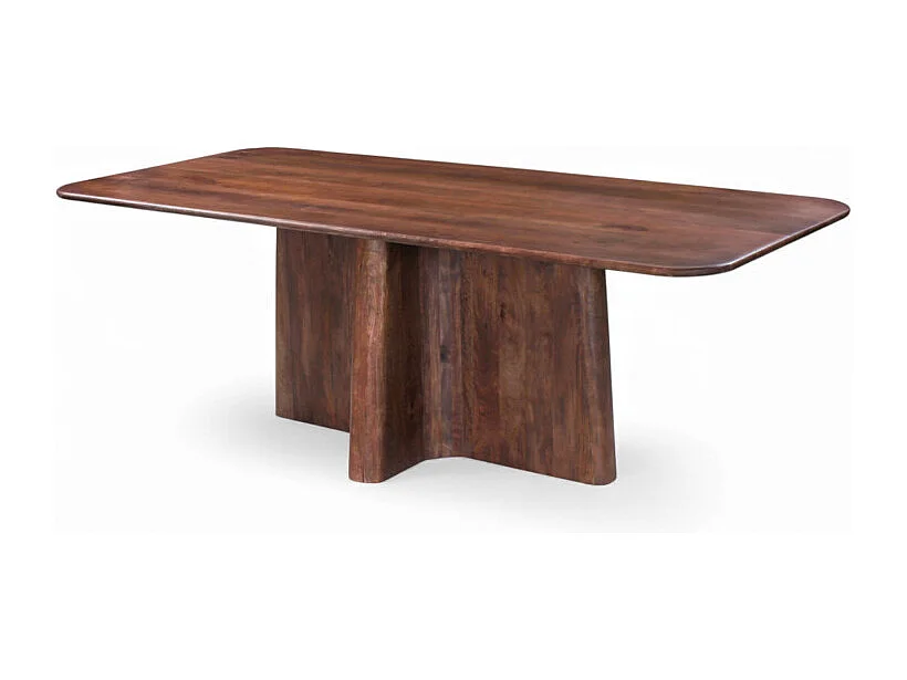 Tavolo da pranzo scultoreo in legno massello di mango – Modello Dev