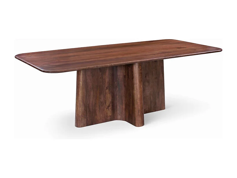 Tavolo da pranzo scultoreo in legno massello di mango – Modello Dev