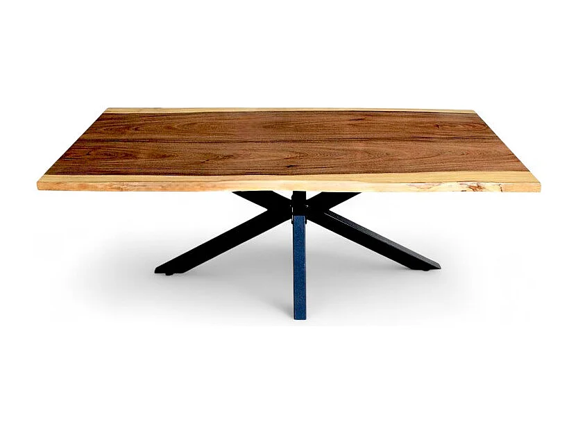 Tavolo da pranzo in legno massello naturale 200 cm – Modello Hématite