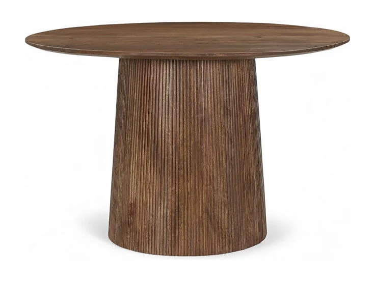 Tavolo da pranzo rotondo in legno massello di mango – Collezione Armaan