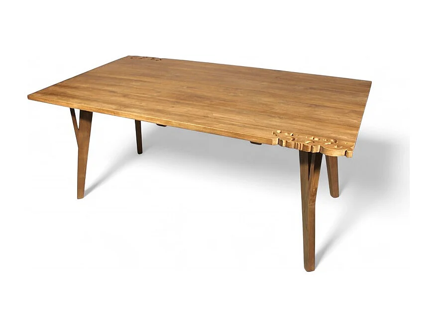Tavolo da pranzo in legno massello di teak 180 cm – Modello Flores