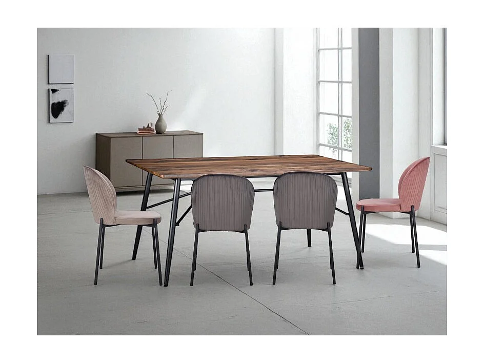 Tavolo da pranzo in legno e metallo 200 cm – Modello Camilla