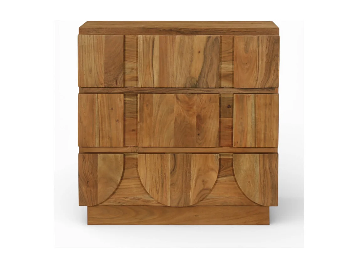 Commode design en bois massif d’acacia – Collection Anand