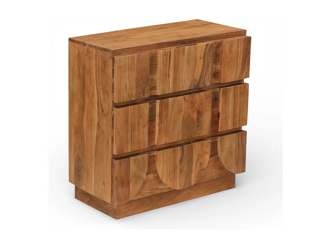 Commode design en bois massif d’acacia – Collection Anand
