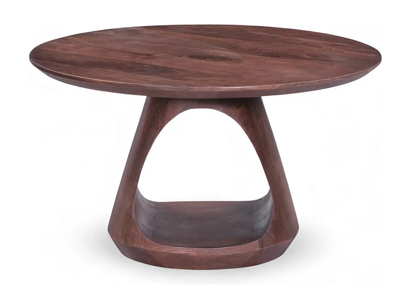 Tavolino da salotto scultoreo in legno massello di mango – Collezione Iyla