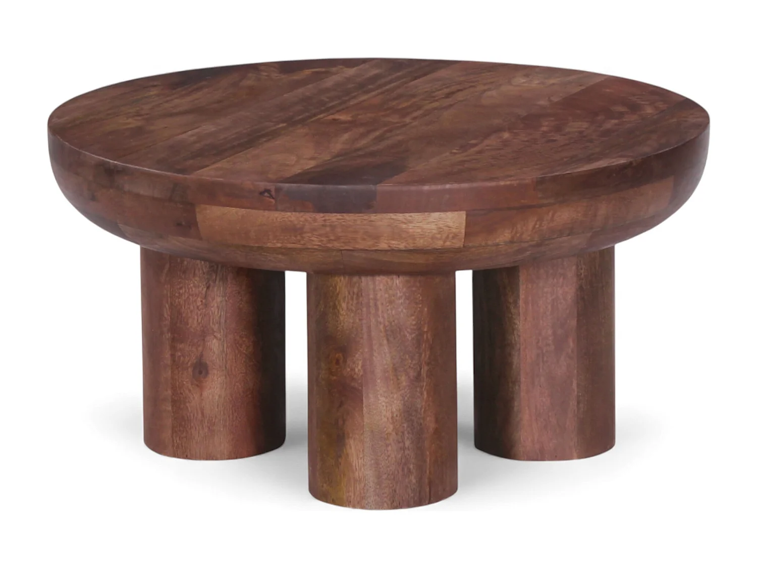Table basse sculptée en bois massif de manguier – Collection Ravi