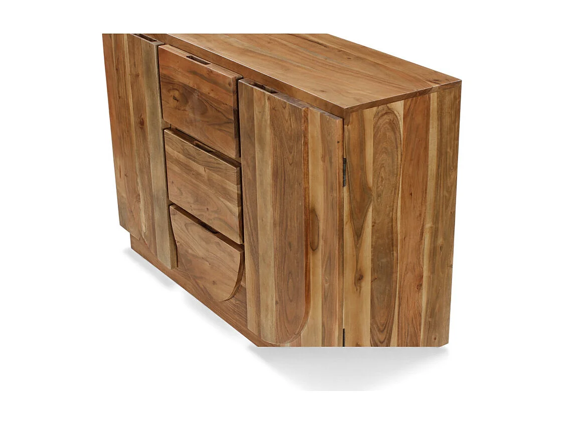Großes Sideboard aus massivem Akazienholz – Kollektion Anand