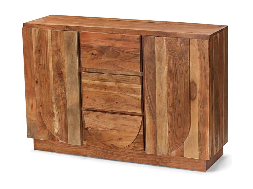 Großes Sideboard aus massivem Akazienholz – Kollektion Anand