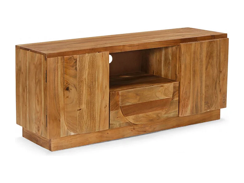 Meuble TV en bois massif d’acacia – Collection Anand