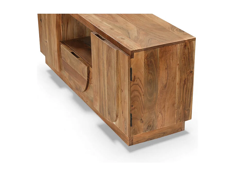 Meuble TV en bois massif d’acacia – Collection Anand