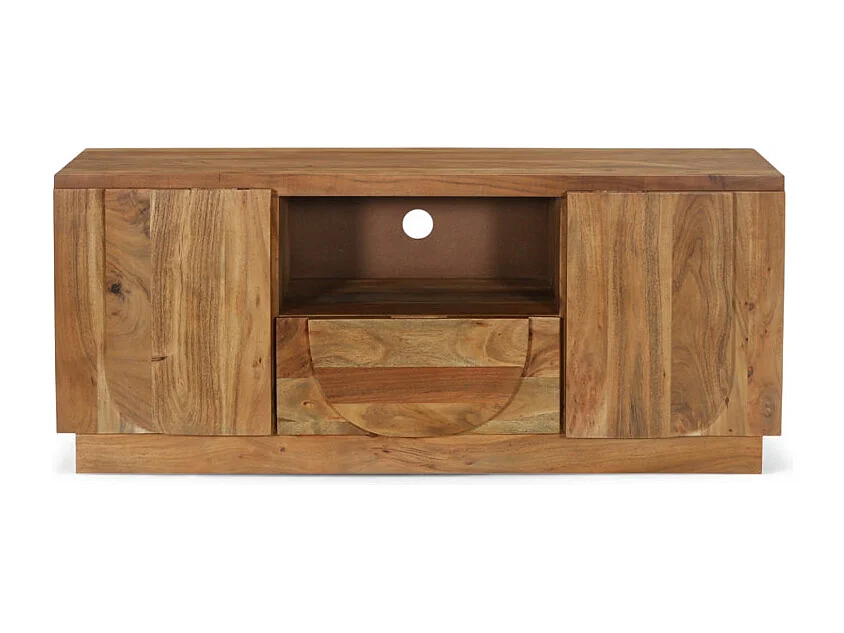 Meuble TV en bois massif d’acacia – Collection Anand
