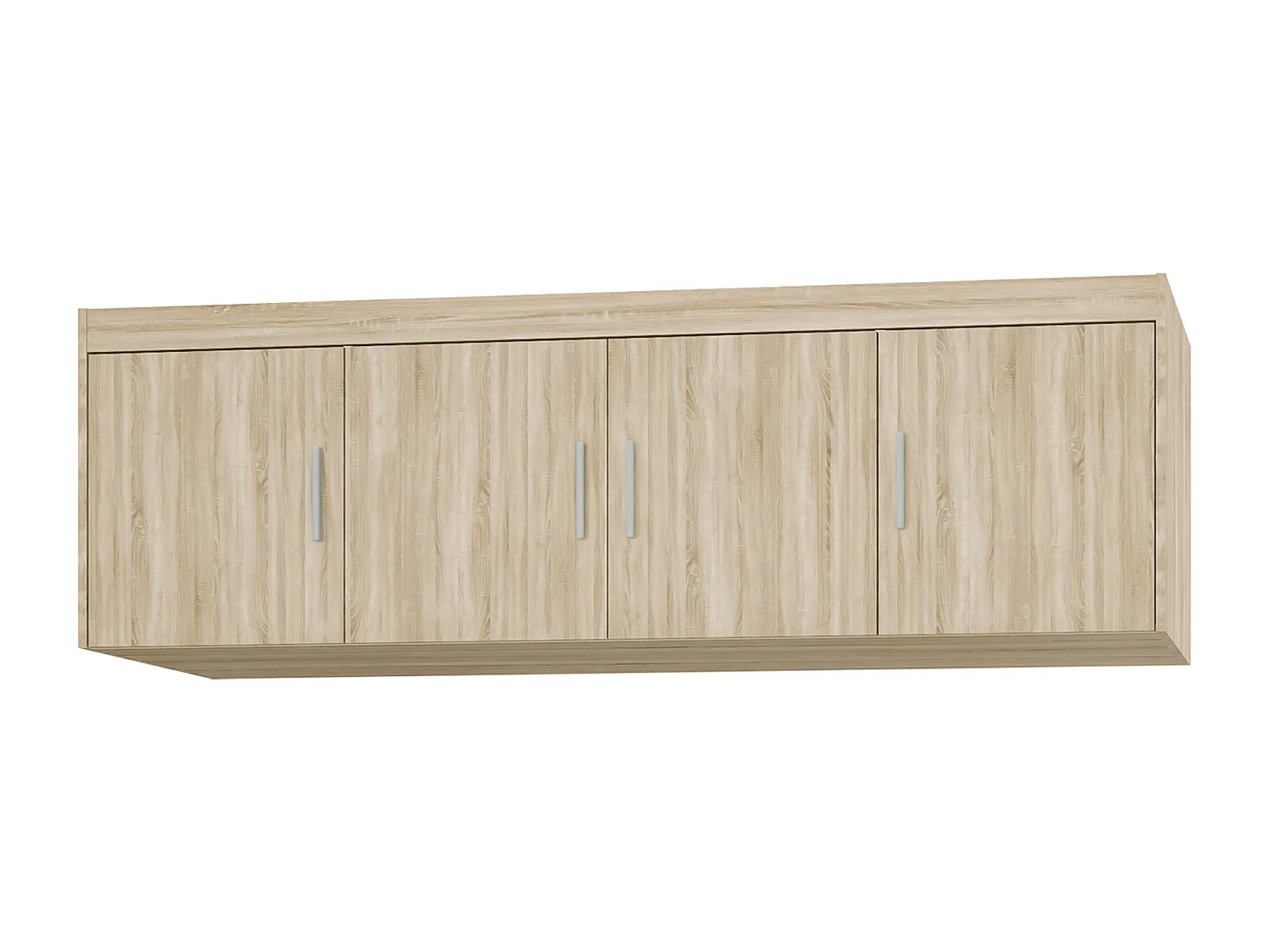 AX LIVING Groß Schrankaufsatz Eiche Sonoma Storicos 4T 176,3 x55,5 x53