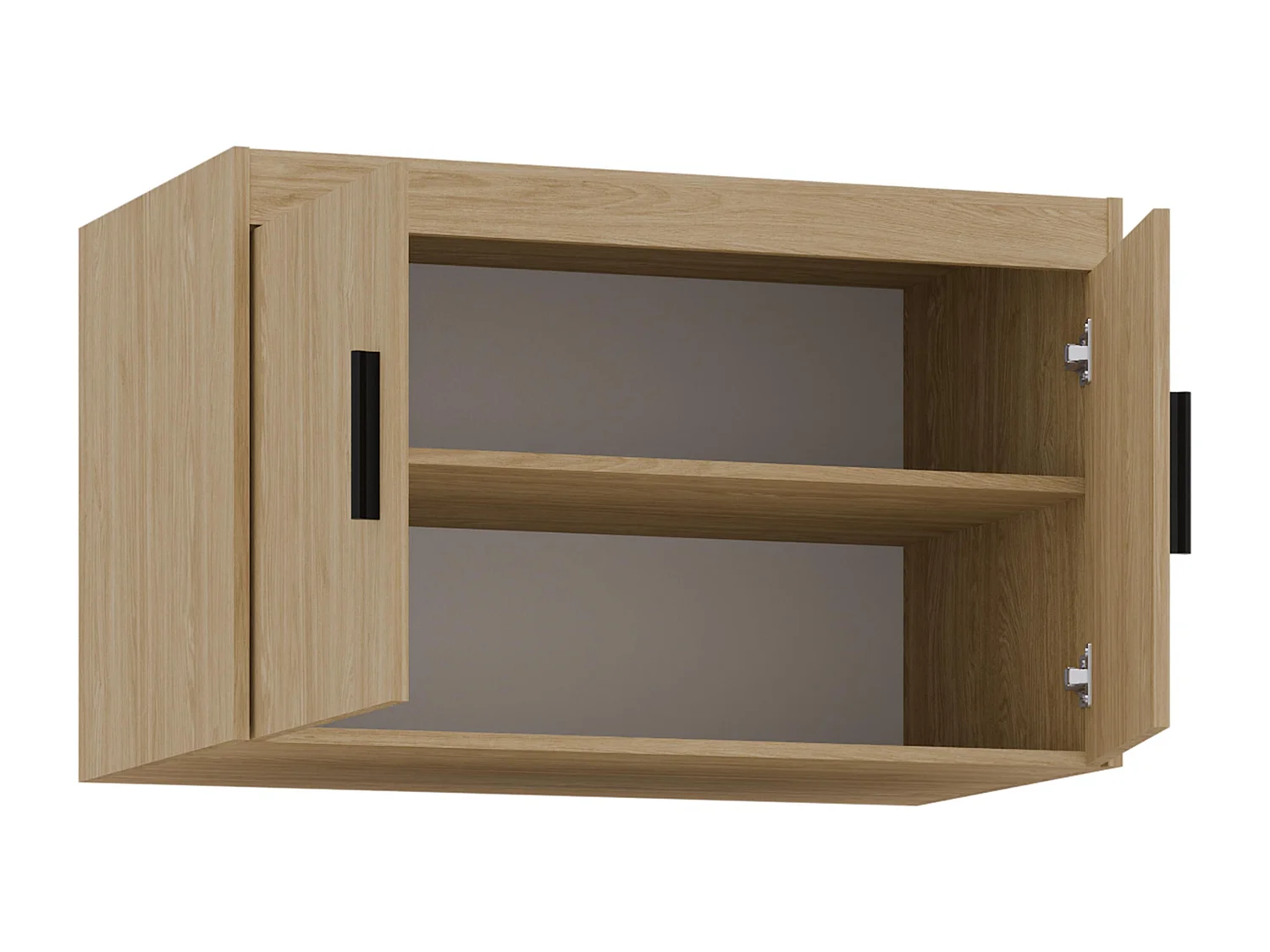 AX LIVING Schrankaufsatz Storicos 2T Geölte Eiche 89,7 x 55 x 53 cm – modern