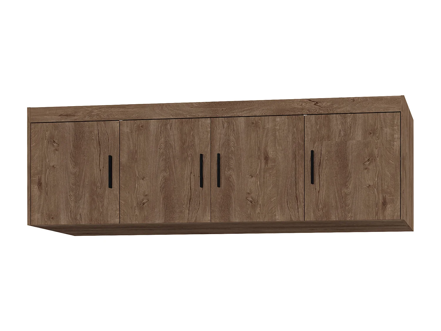 AX LIVING Groß Schrankaufsatz Eiche Lefkas Storicos 4T 176,3 x55,5 x53