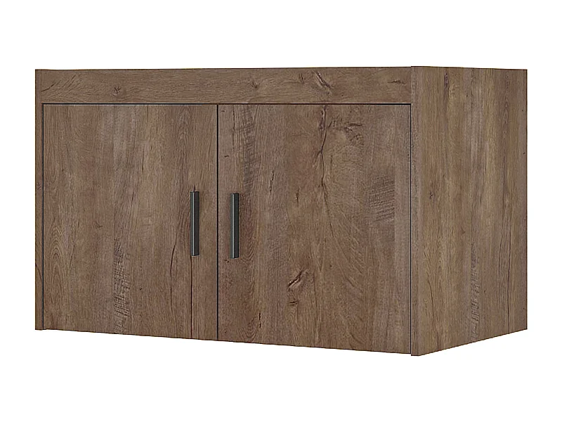 AX LIVING Schrankaufsatz Storicos 2T Eiche Lefkas 89,7x55x53 cm Modern