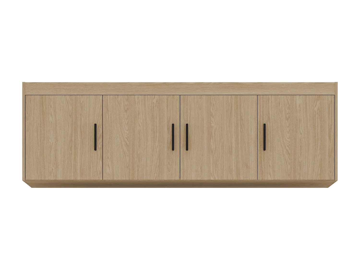 AX LIVING Groß Schrankaufsatz Geölte Eiche Storicos 4T 176,3 x 55,5 x 53 cm