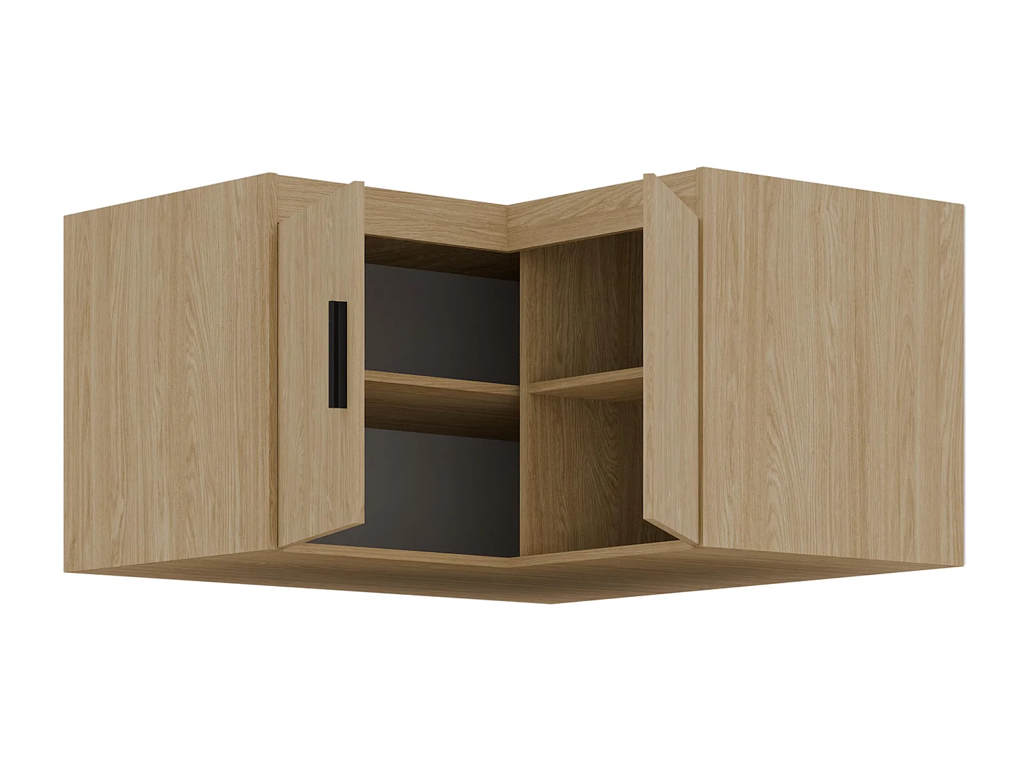 AX LIVING Eck Schrankaufsatz Storicos Geölte Eiche 97,8 x 55,0 x 97,8cm Modern