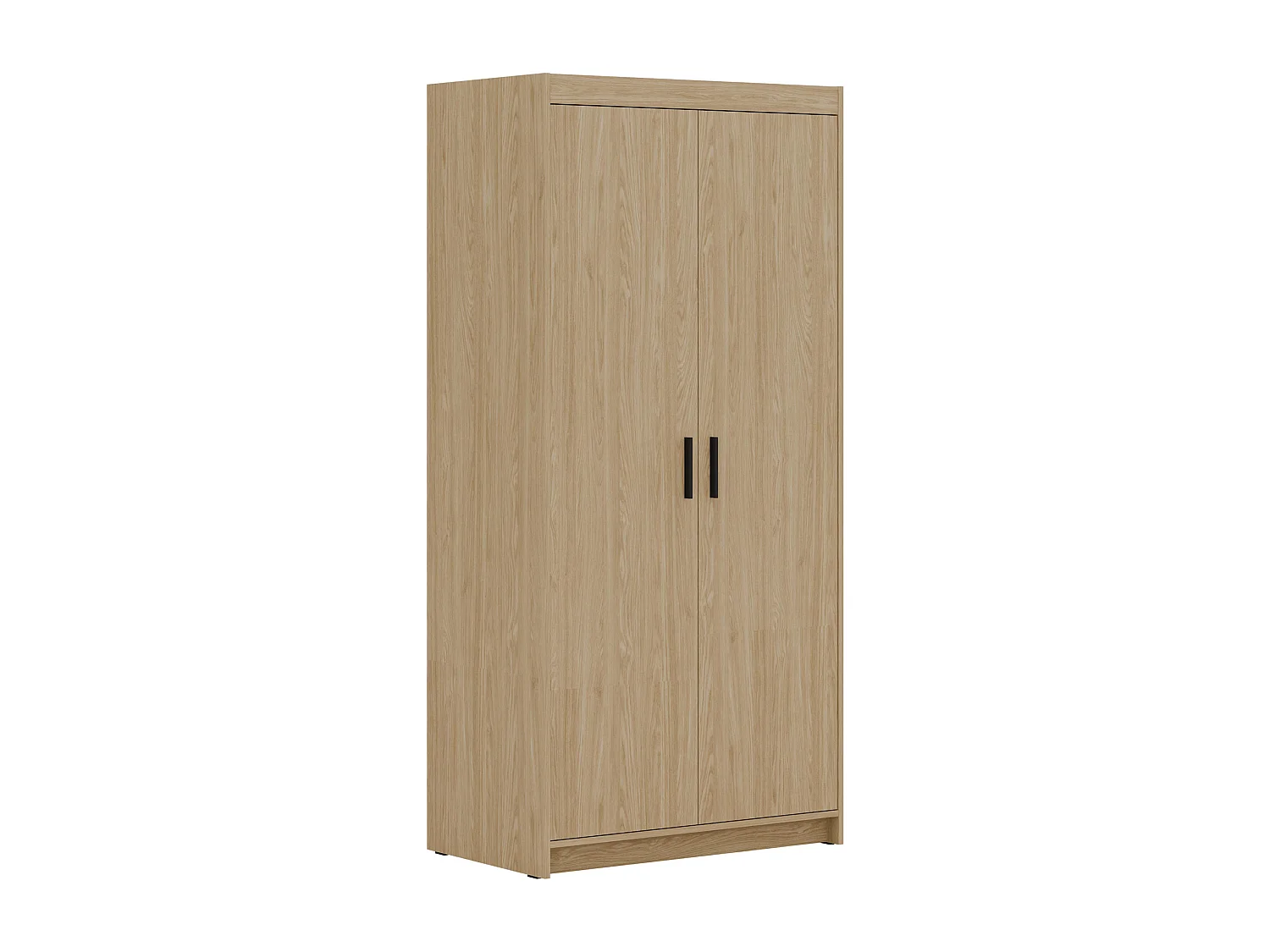 AX LIVING Armoire Storicos 2 portes chêne huilé 90 cm