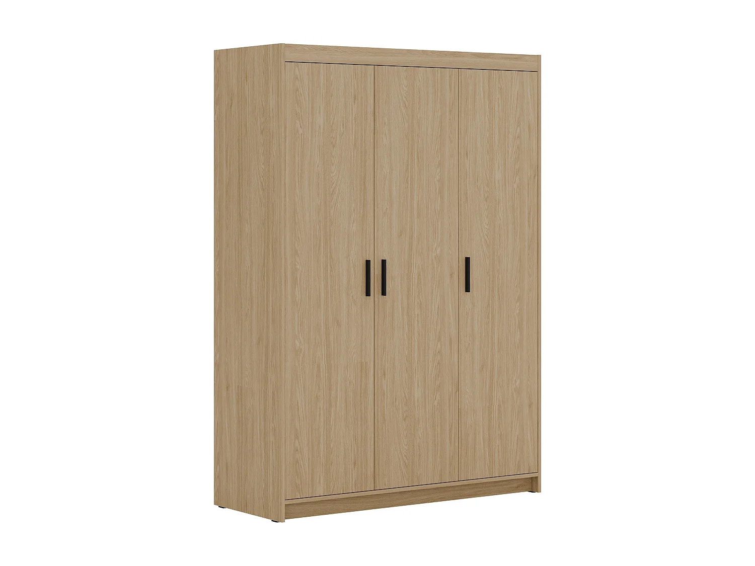 AX LIVING Armoire Storicos 3 portes chêne huilé 133 cm moderne