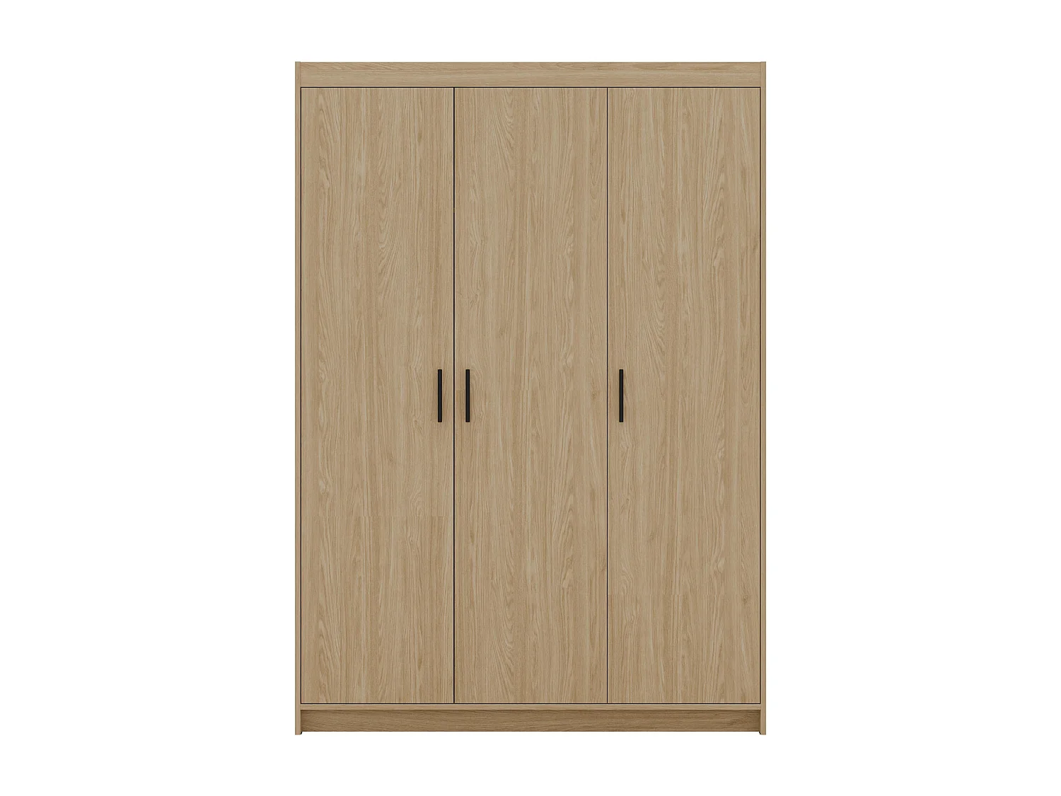 AX LIVING Armoire Storicos 3 portes chêne huilé 133 cm moderne
