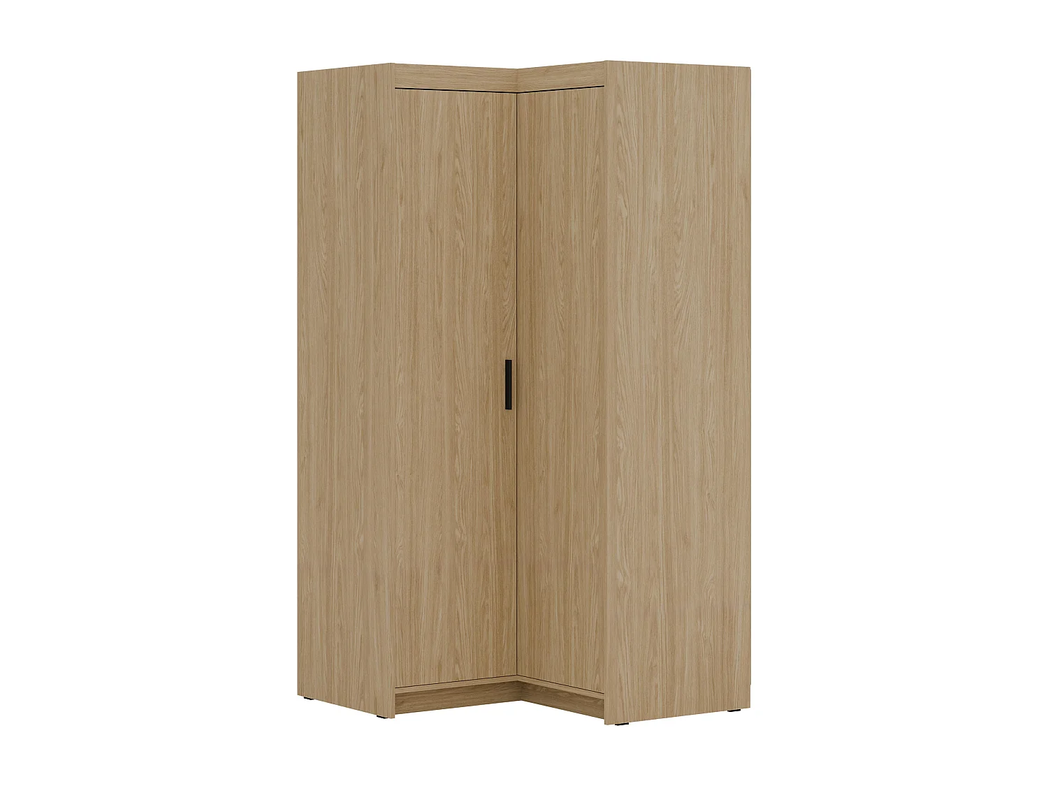 AX LIVING Armoire d’angle Storicos chêne huilé 98x190x98 cm