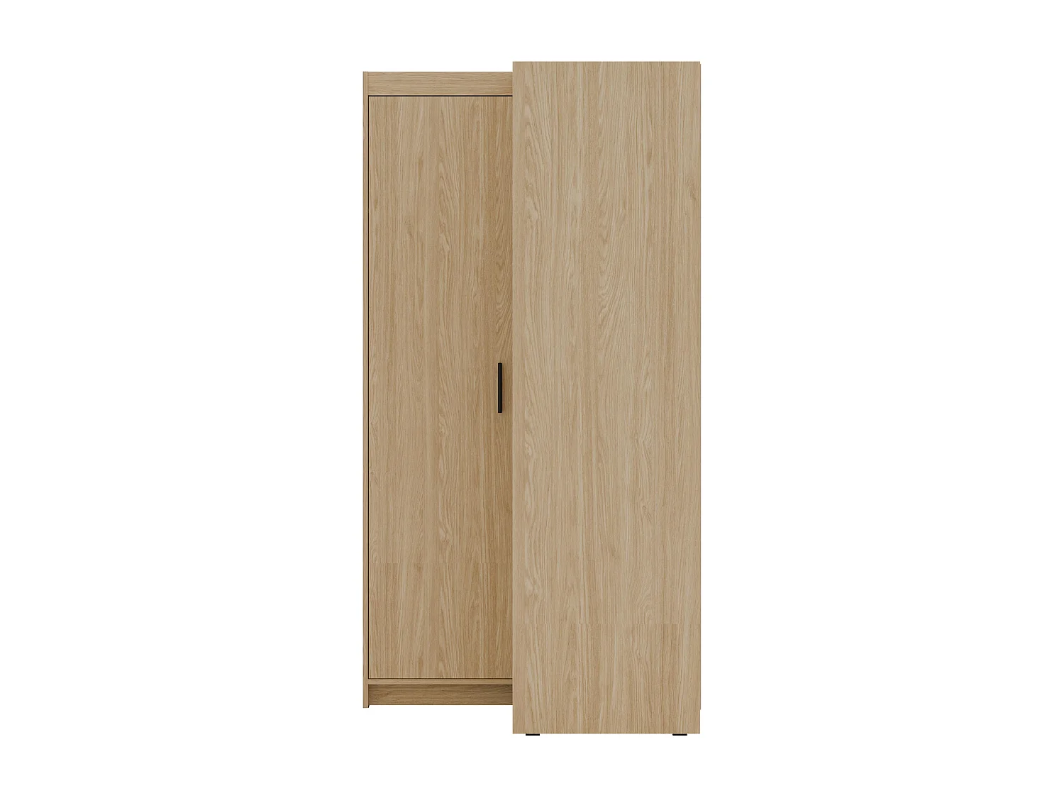 AX LIVING Armoire d’angle Storicos chêne huilé 98x190x98 cm
