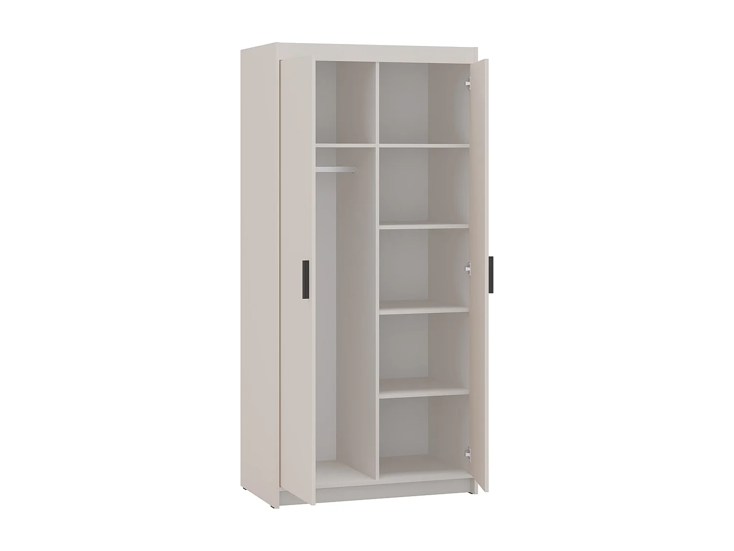 AX LIVING Armoire Storicos 2 portes beige 90 cm