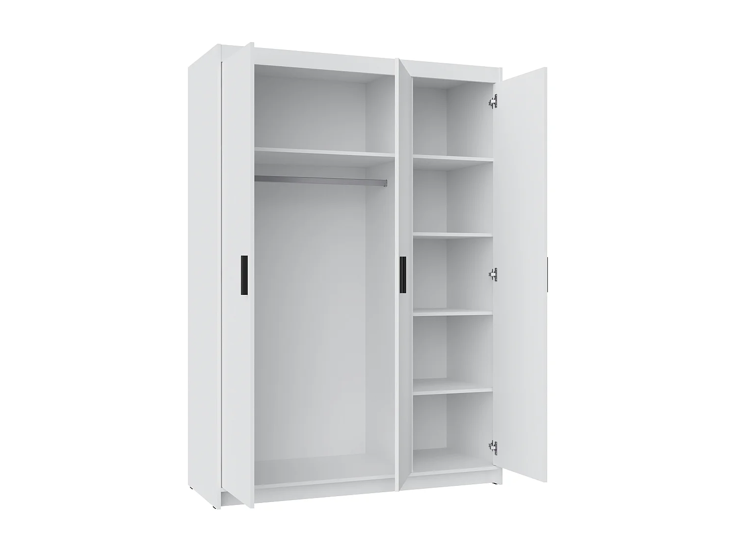 AX LIVING Armoire Storicos 3 portes chêne Lefkas 133 cm