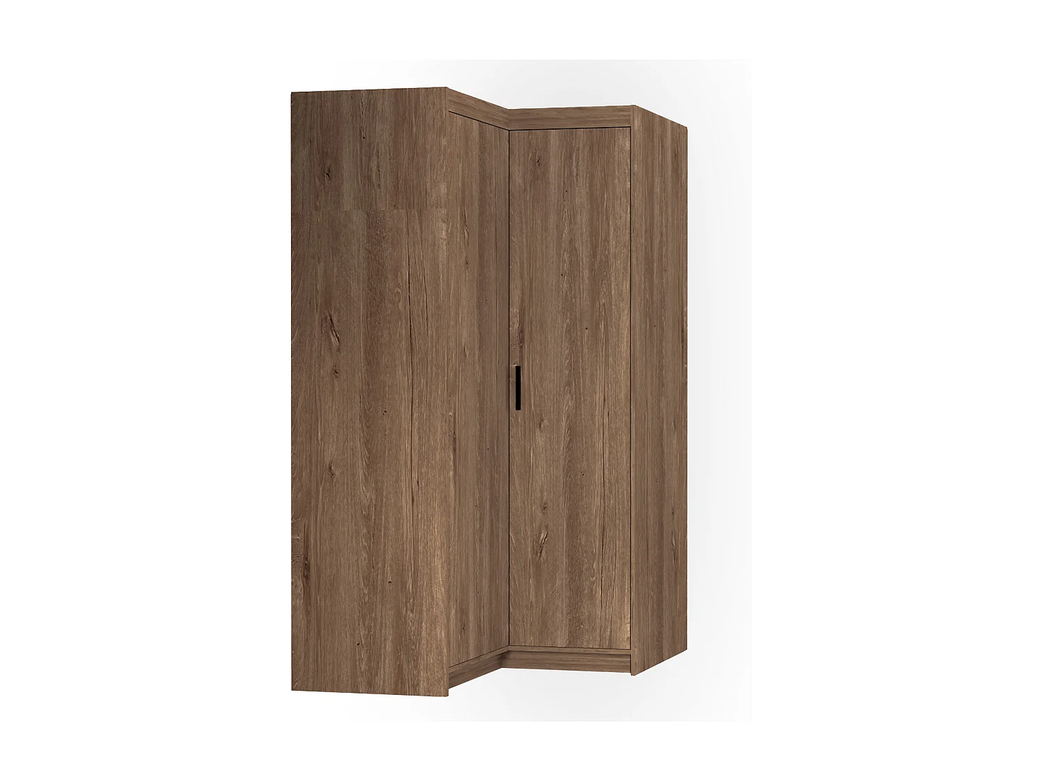 AX LIVING Armoire d’angle Storicos chêne Lefkas 98x190x98 cm