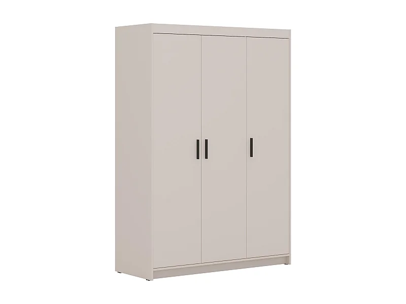 AX LIVING Armoire Storicos 3 portes beige 133 cm moderne