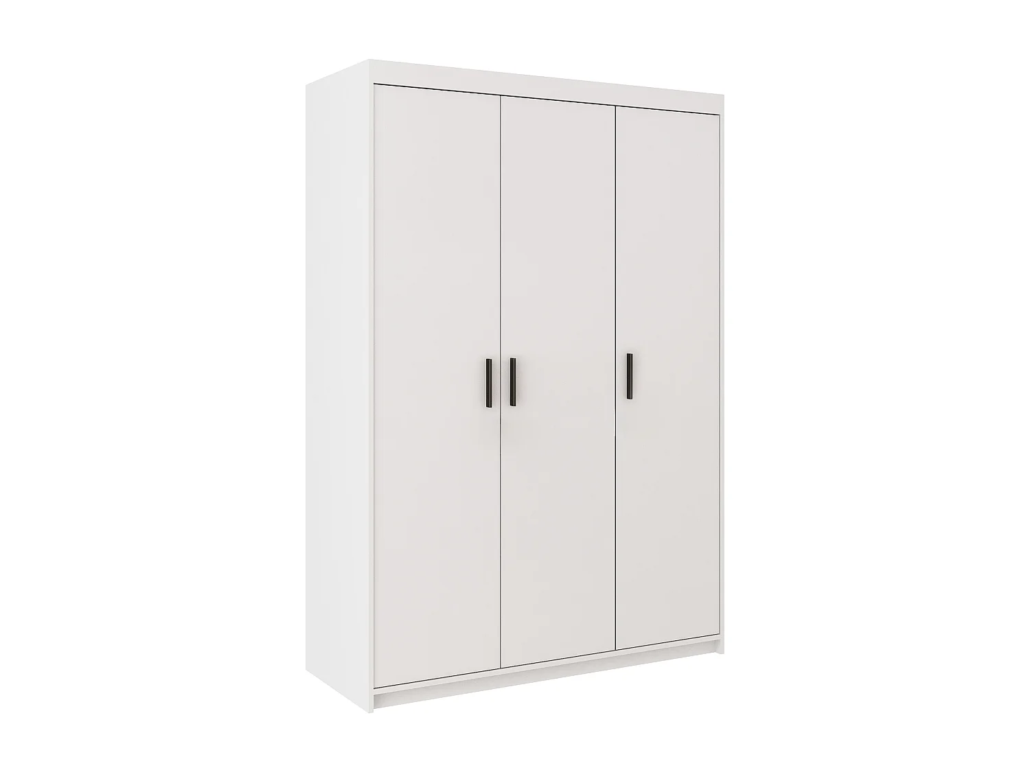 AX LIVING Armoire Storicos 3 portes blanc 133 cm moderne
