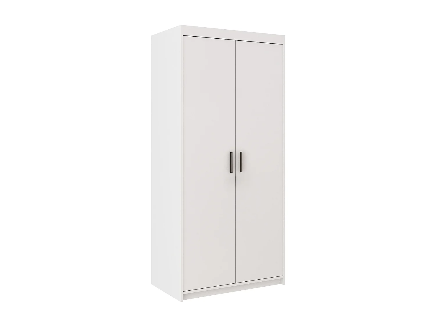 AX LIVING Armoire Storicos 2 portes blanc 90 cm