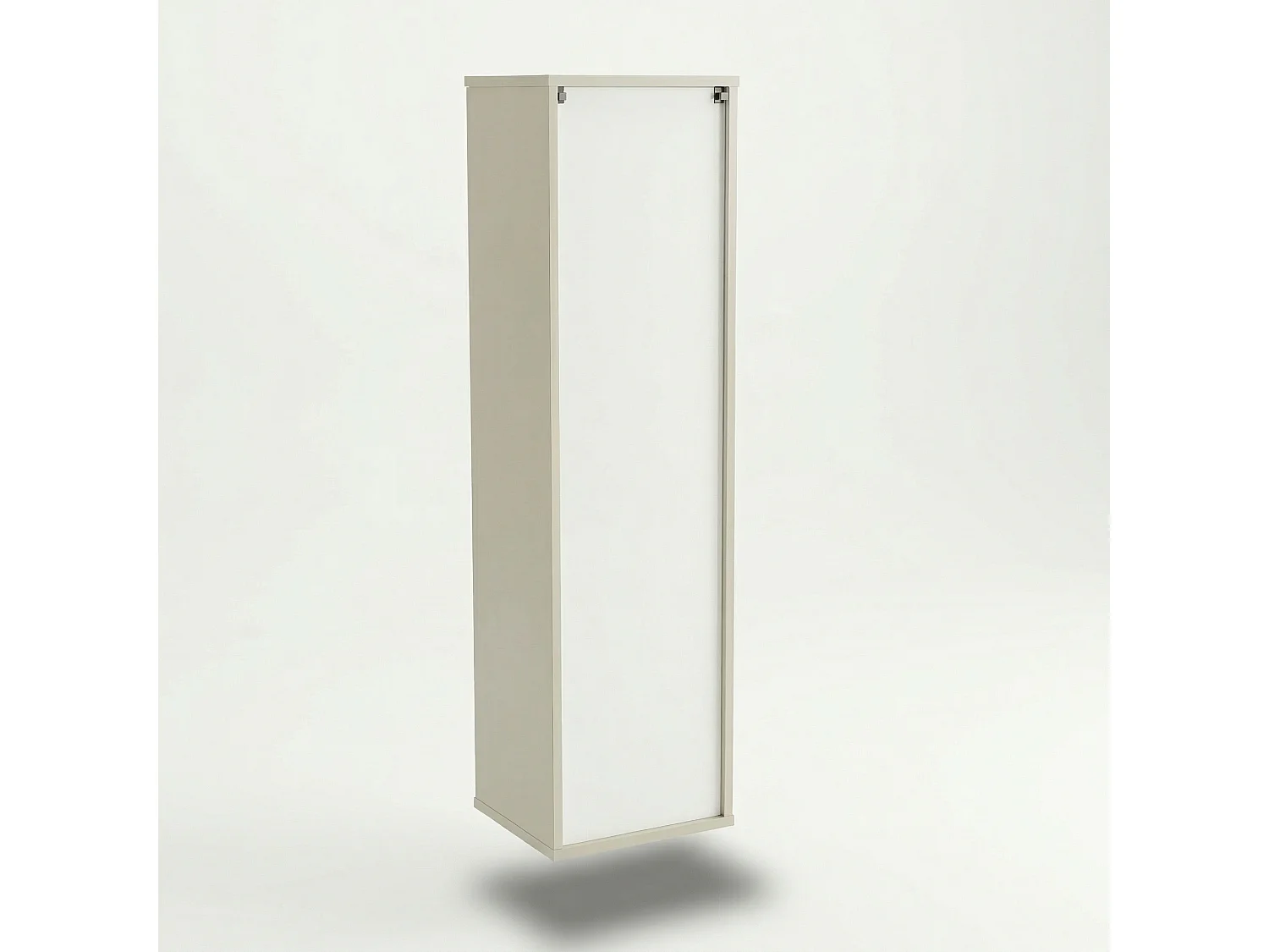 Kaschmir-Badezimmerschrank, hoher Schrank, geriffelte Front, Selvea