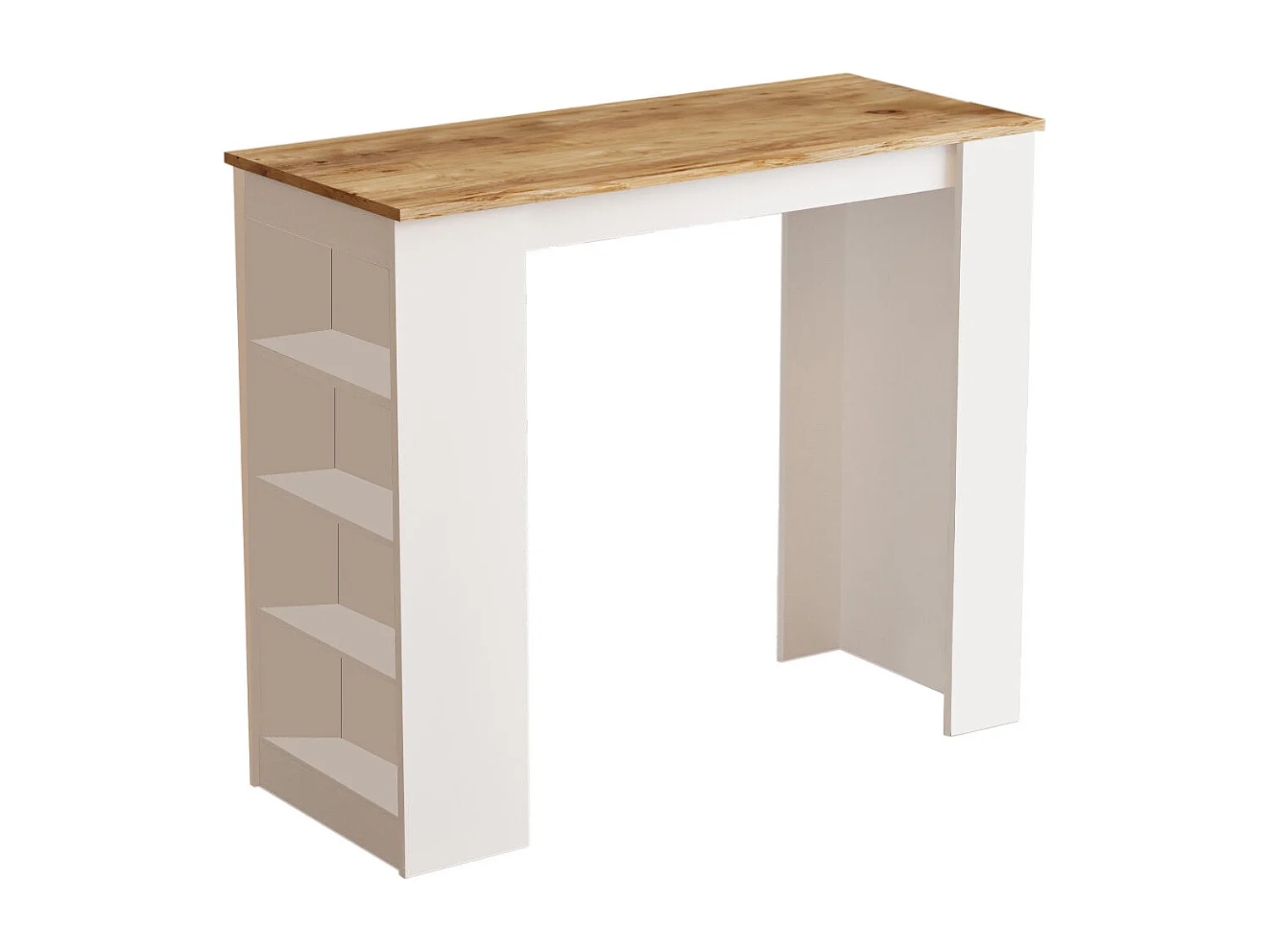 Table de repas en bois "Setup" - 120 x 52 x 102 cm - Marron