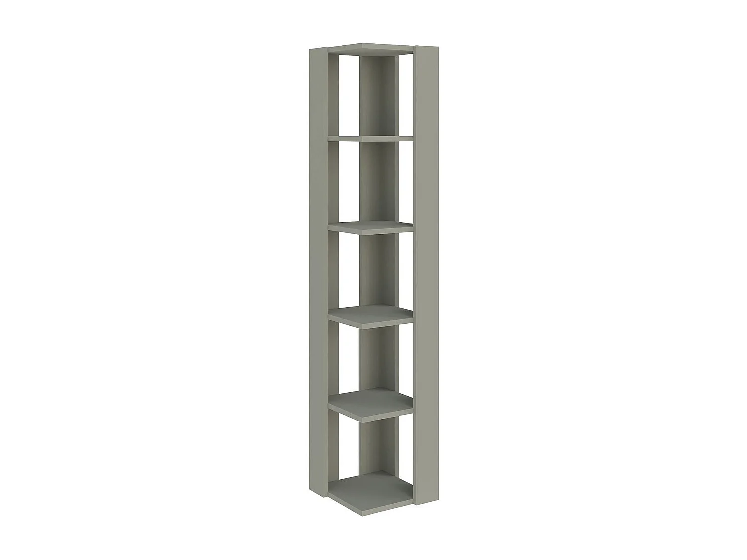 Holzregal "Nati" grün 32x32x161 cm, 5 Regalböden, modernes Design und Tragfähigkeit 20 kg