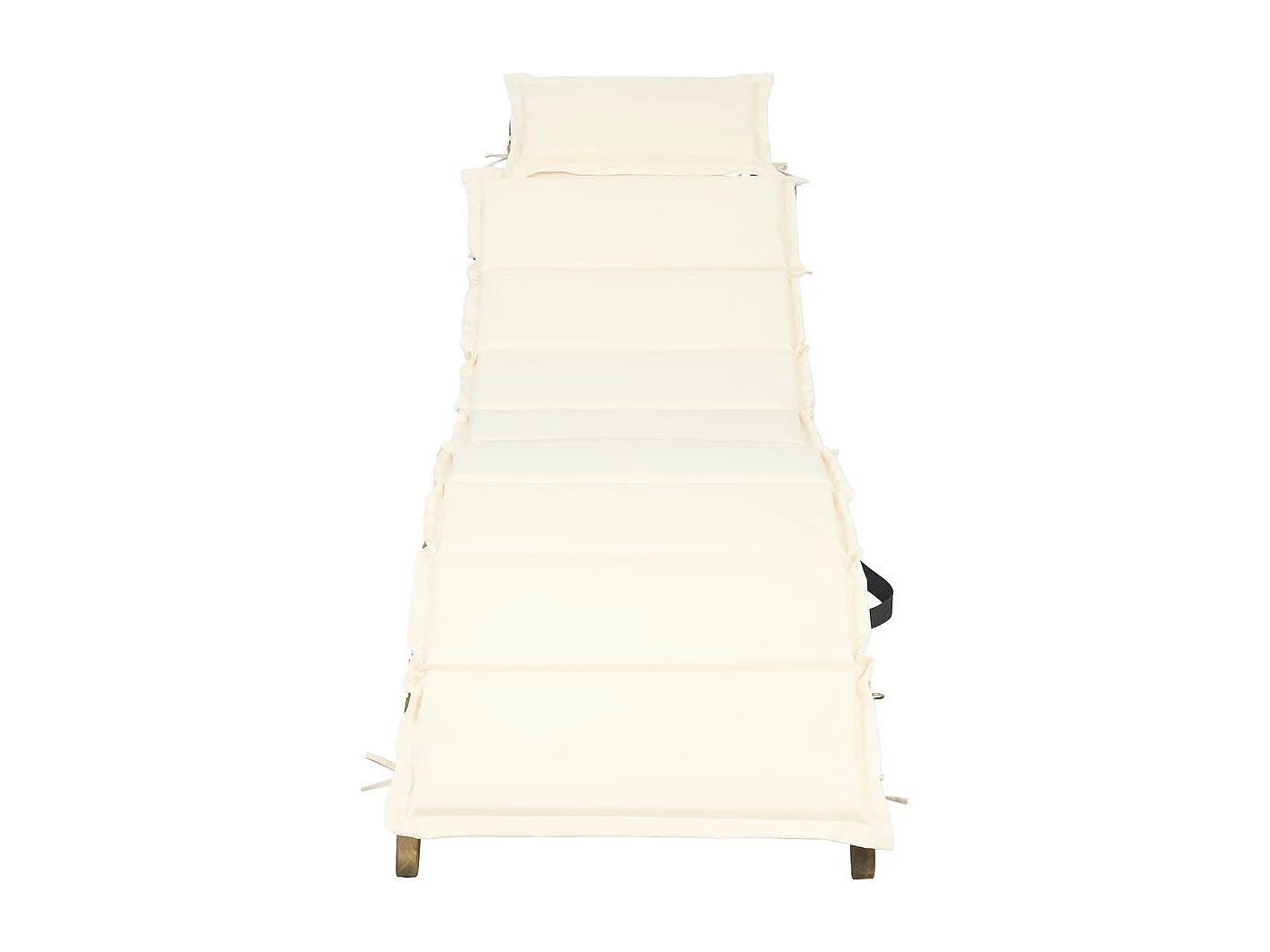 Bain de soleil en bois avec coussins inclus "Jakarta" - Beige