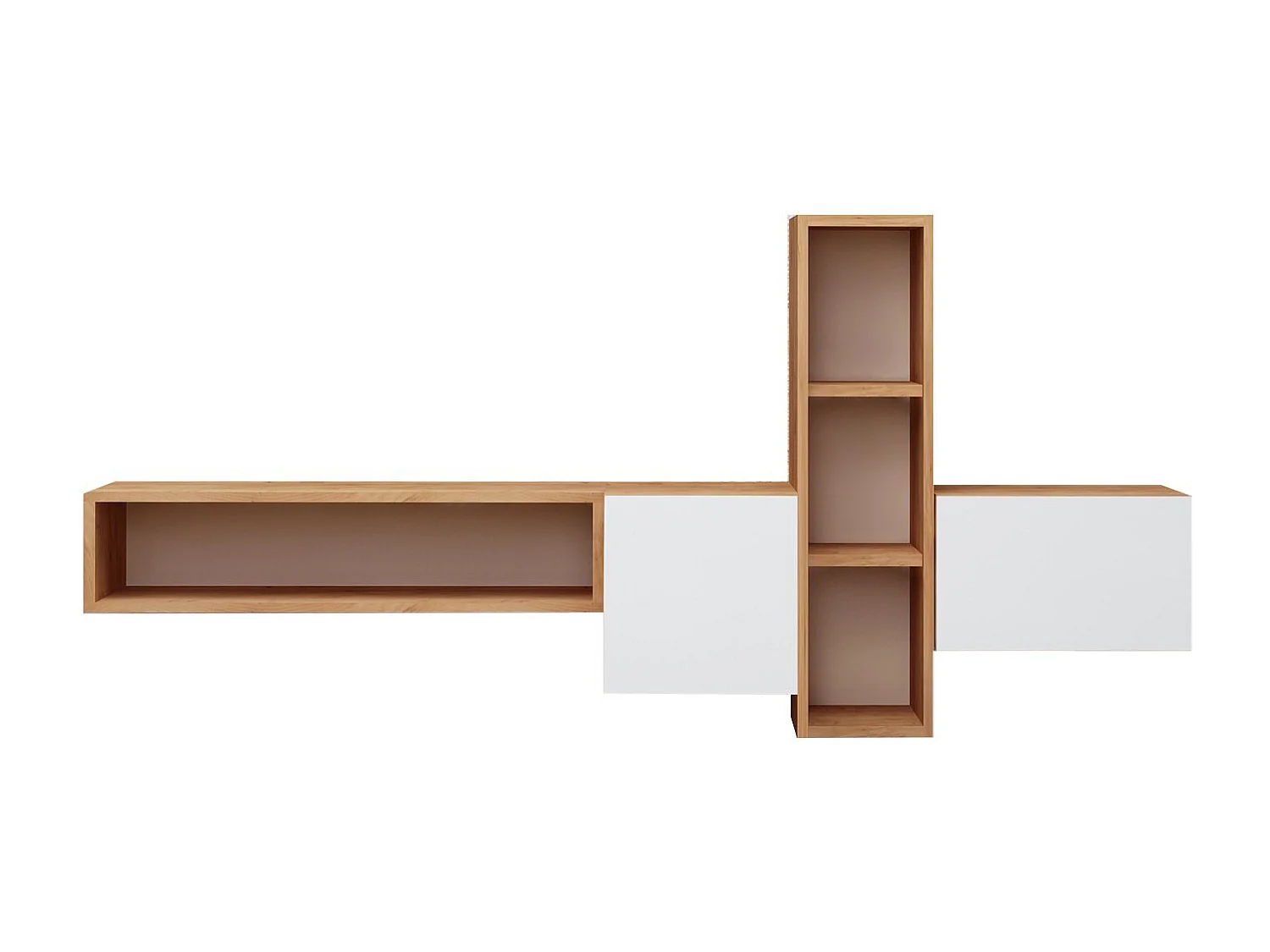 Meuble TV en bois "Kumkuat" - 160 x 35 x 70 cm - Marron